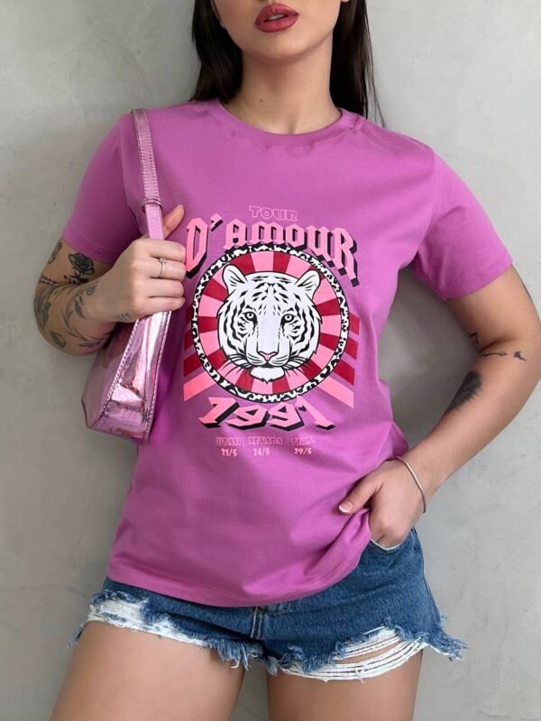 T-SHIRT D'AMOUR LILAS - Imagem 4