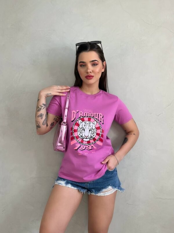 T-SHIRT D'AMOUR LILAS