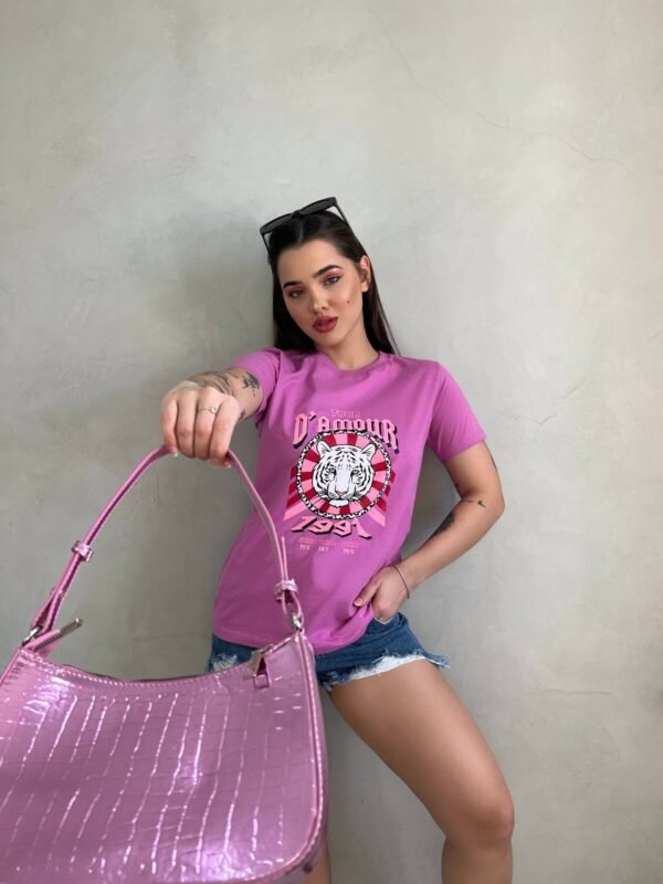 T-SHIRT D'AMOUR LILAS - Imagem 3