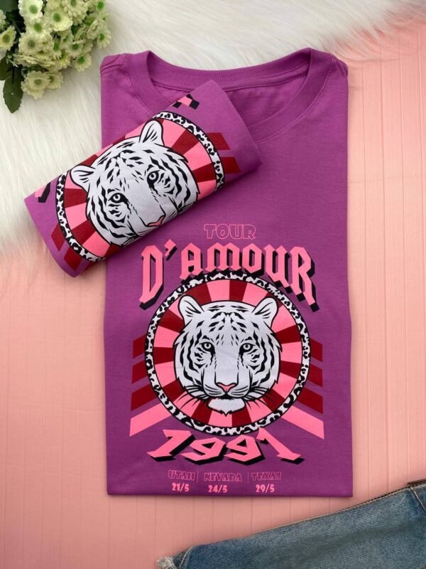T-SHIRT D'AMOUR LILAS - Imagem 2
