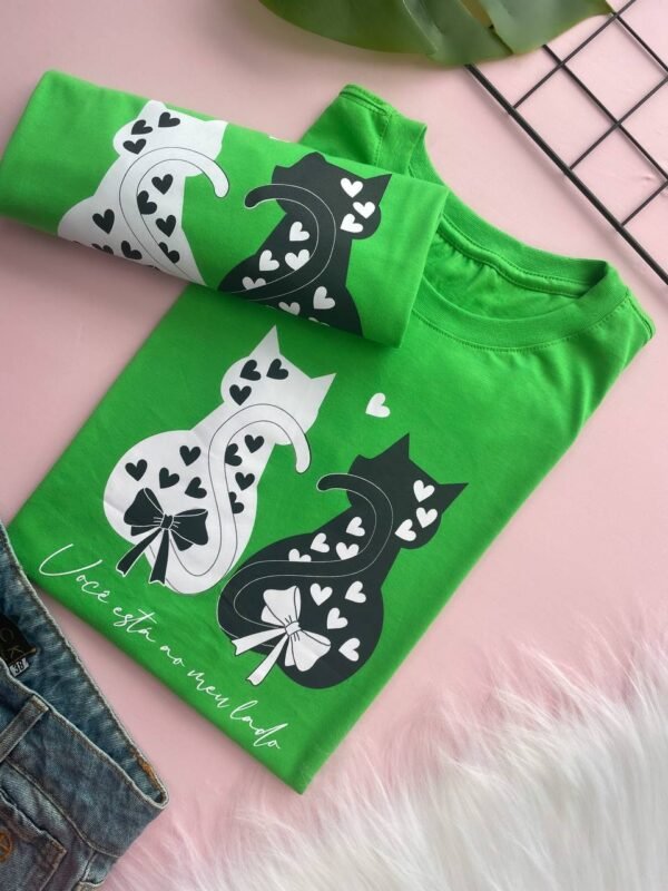 T-SHIRT CAT VERDE
