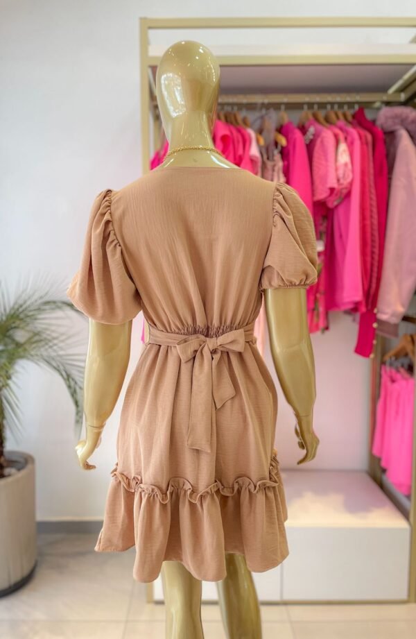 VESTIDO DECOTE QUADRADO NUDE - Image 3