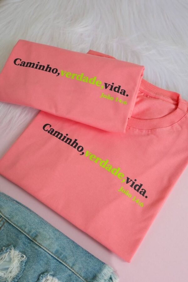T-SHIRT VERSÍCULO LARANJA - Imagem 2