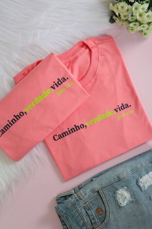 T-SHIRT VERSÍCULO LARANJA - Imagem 3