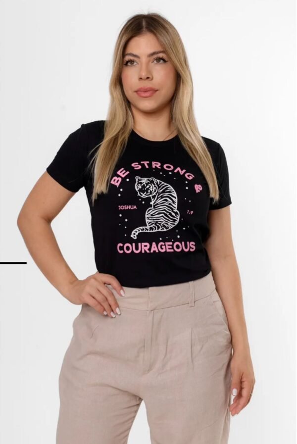 T-SHIRT COURAGEOUS PRETA