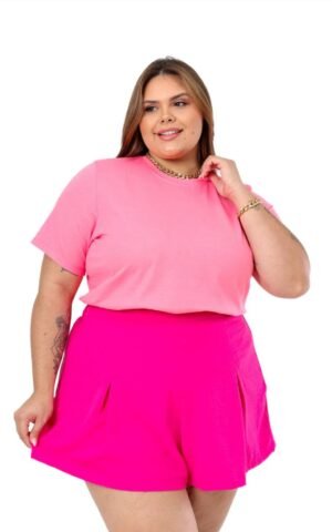 T-SHIRT PLUS SIZE LISA ROSA