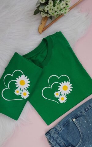 T-SHIRT MARGARIDA VERDE