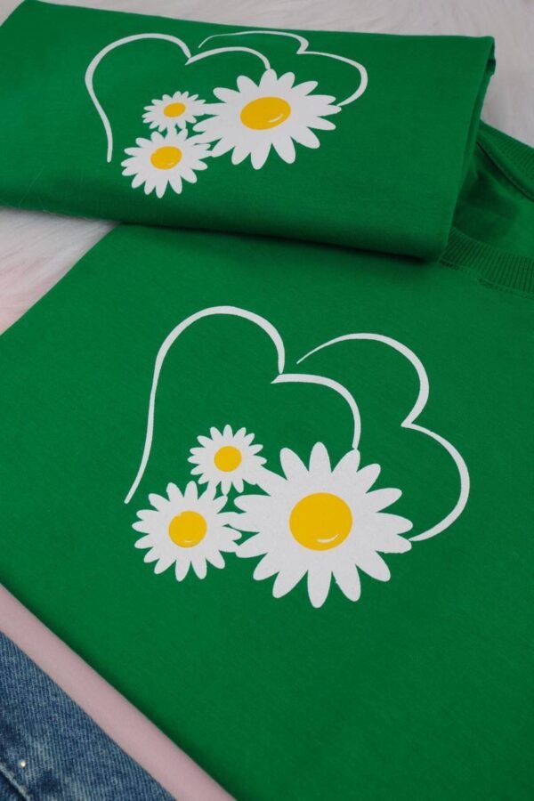 T-SHIRT MARGARIDA VERDE