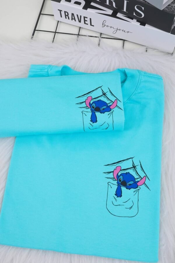 T-SHIRT STITCH AZUL - Image 4