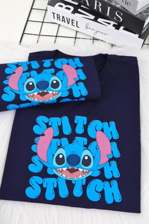 T-SHIRT STITCH AZUL MARINHO