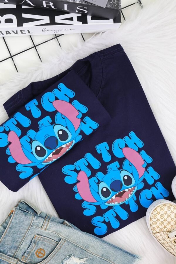 T-SHIRT STITCH AZUL MARINHO - Image 2