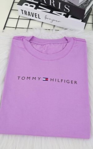 T-SHIRT TOMMY LILÁS