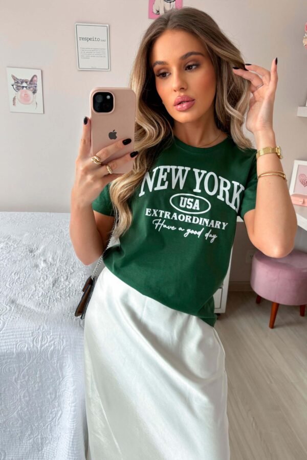 T-SHIRT NEW YORK VERDE