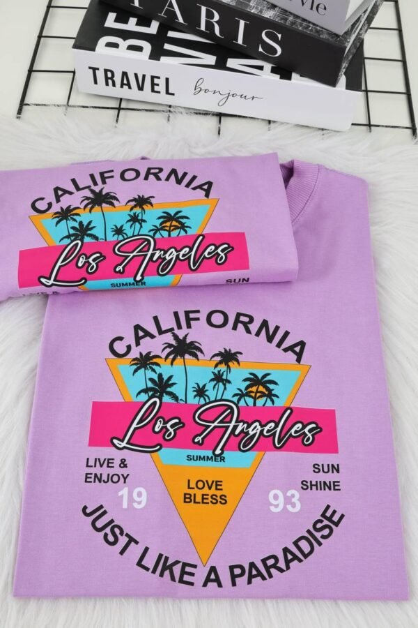 T-SHIRT CALIFORNIA LILÁS - Image 4