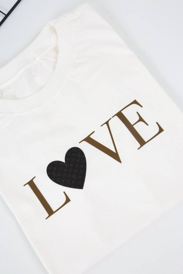 T-SHIRT LOVE OFF WHITE - Imagem 2