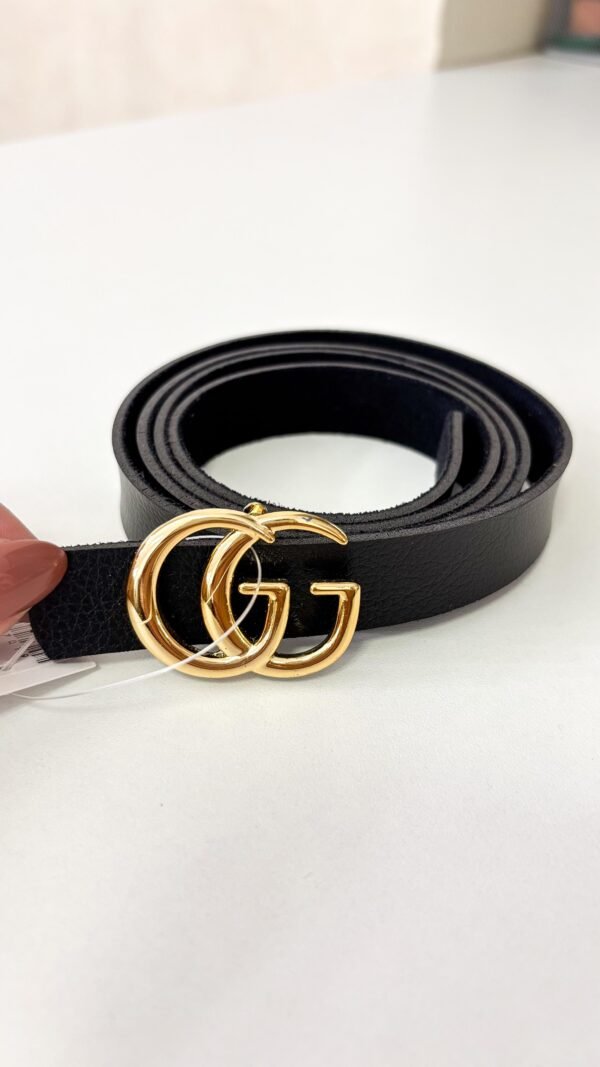 CINTO PRETO FIVELA GG