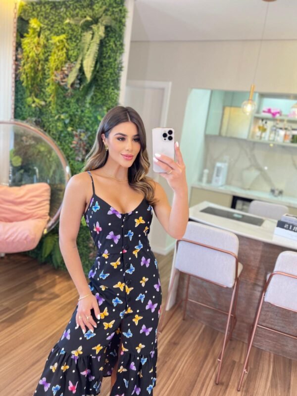 VESTIDO MIDI BORBOLETAS - Imagem 5