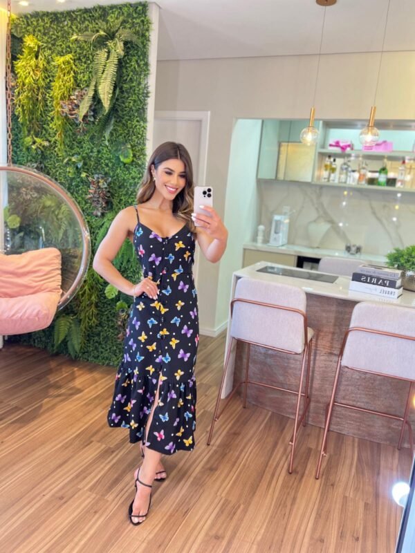 VESTIDO MIDI BORBOLETAS