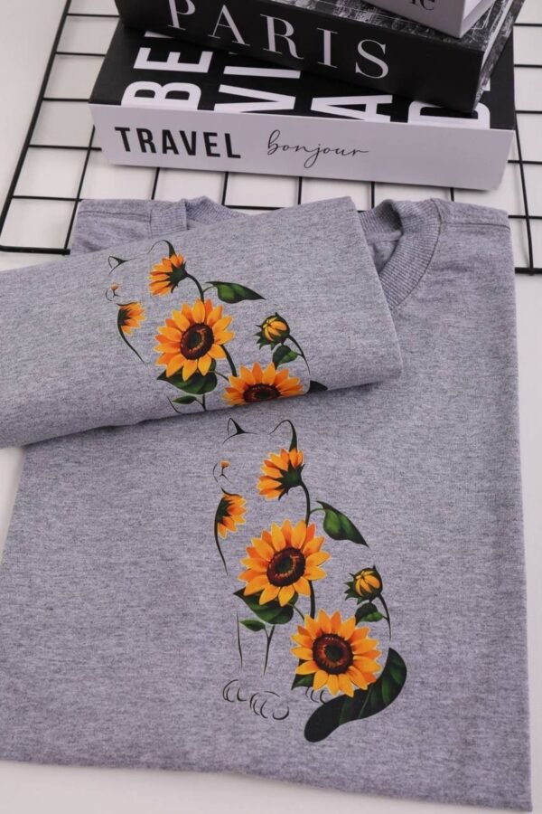 T-SHIRT NIKE FLORES CINZA