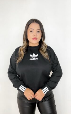 MOLETOM ADIDAS PRETO