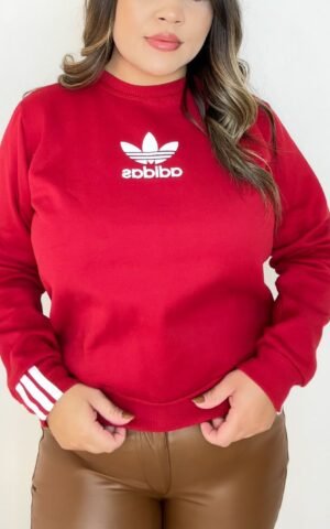 MOLETOM ADIDAS VERMELHO