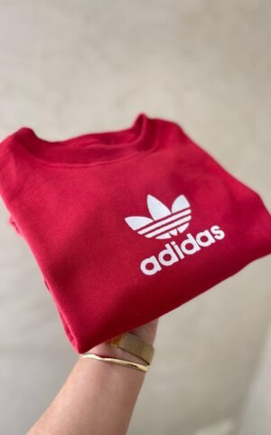 MOLETOM ADIDAS VERMELHO