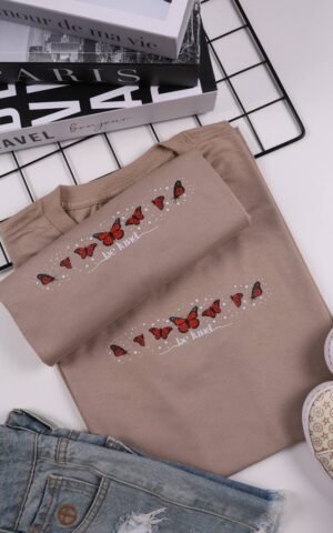 T-SHIRT BE KIND BEGE