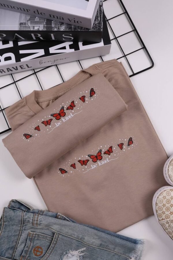 T-SHIRT BE KIND BEGE