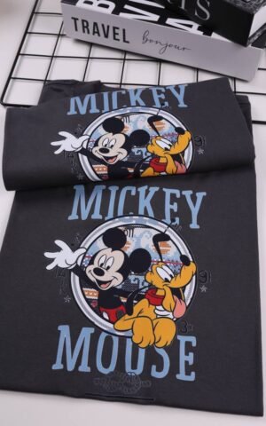 T-SHIRT MICKEY CINZA CHUMBO