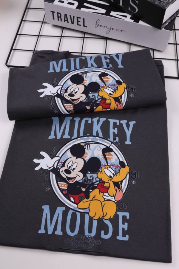 T-SHIRT MICKEY CINZA CHUMBO