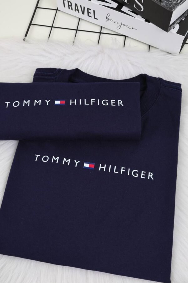 T-SHIRT TOMMY AZUL MARINHO - Imagem 2