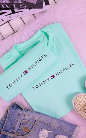 T-SHIRT TOMMY VERDE ÁGUA