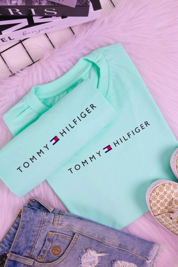 T-SHIRT TOMMY VERDE ÁGUA