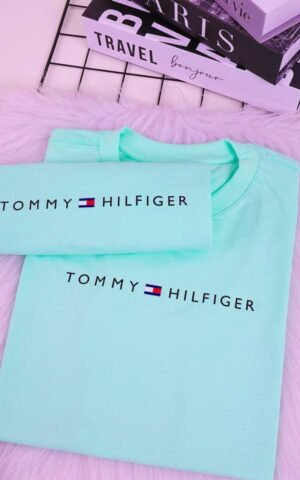 T-SHIRT TOMMY VERDE ÁGUA