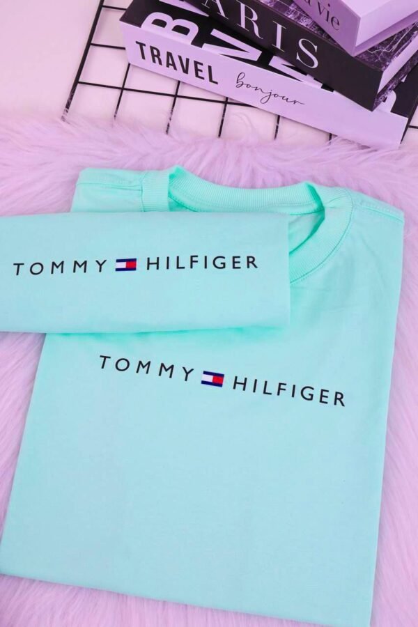 T-SHIRT TOMMY VERDE ÁGUA - Imagem 2