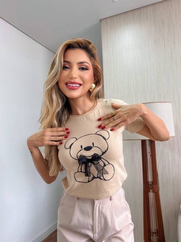 T-SHIRT URSO BEGE - Imagem 3