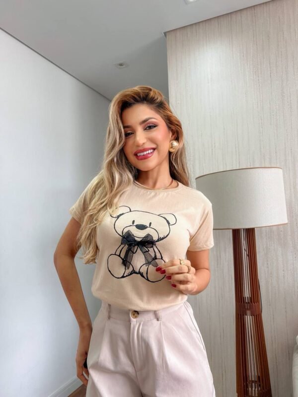 T-SHIRT URSO BEGE - Imagem 4