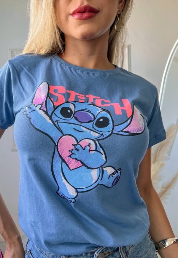 T-SHIRT STITCH AZUL - Imagem 2
