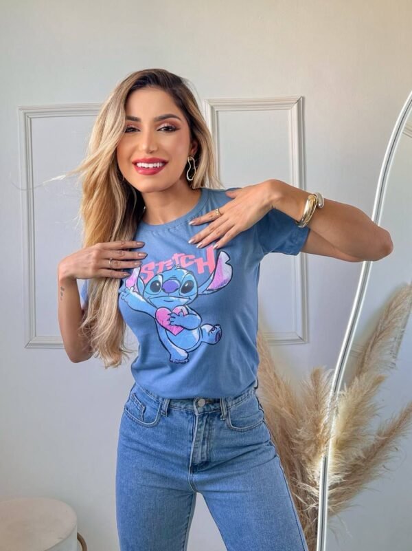 T-SHIRT STITCH AZUL
