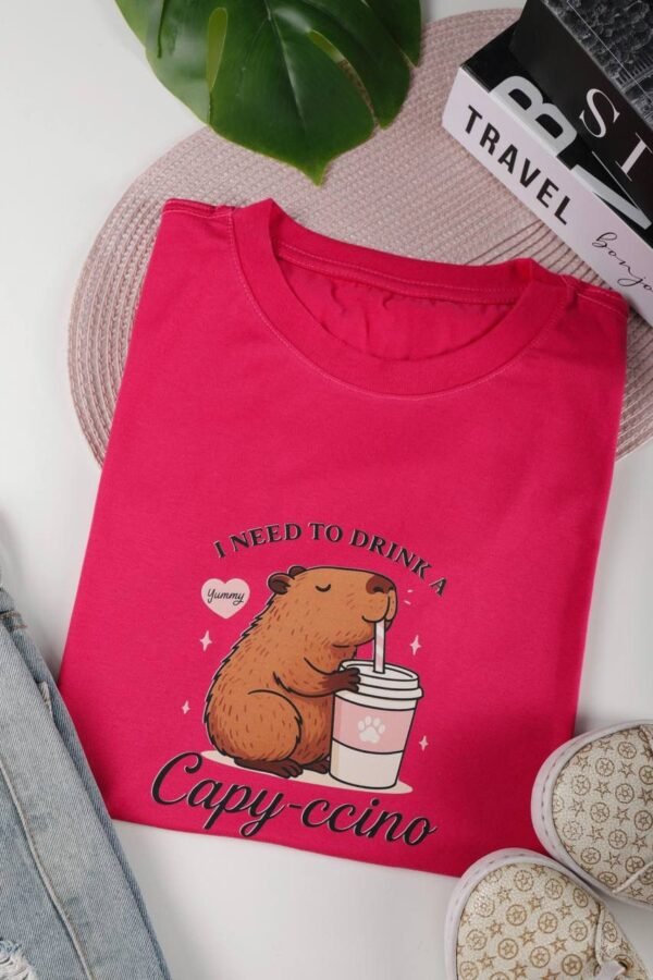 T-SHIRT CAPIVARA ROSA PINK - Imagem 2