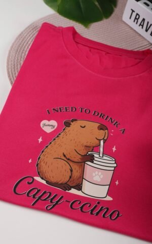 T-SHIRT CAPIVARA ROSA PINK