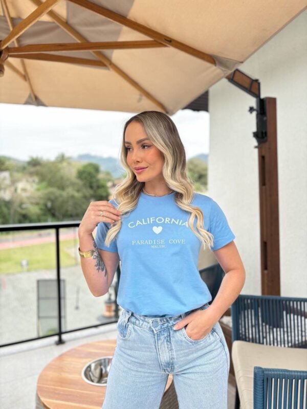T-SHIRT CALIFORNIA AZUL