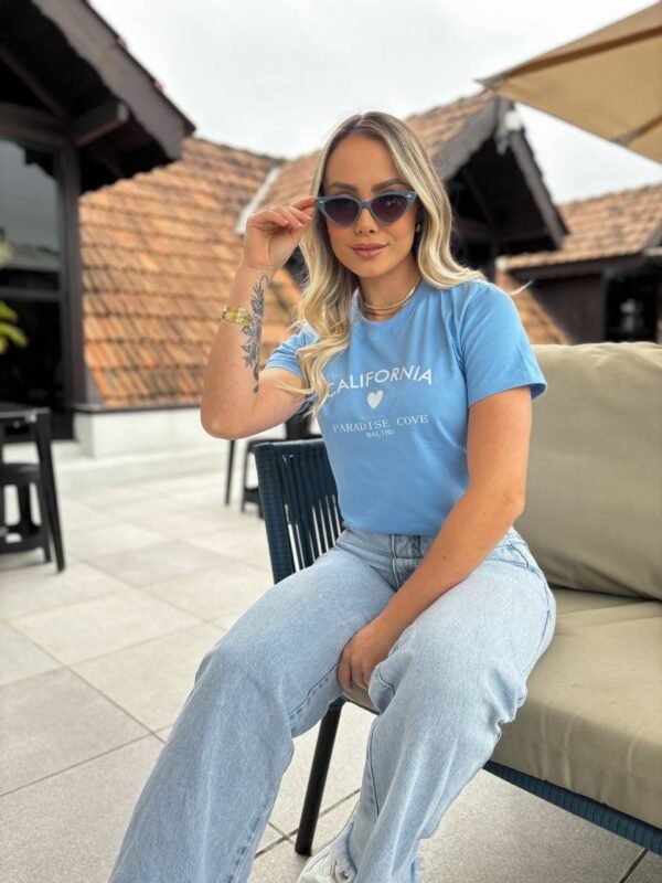 T-SHIRT CALIFORNIA AZUL - Imagem 3