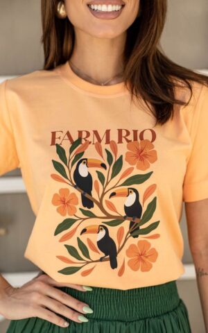T-SHIRT FARM RIO LARANJA