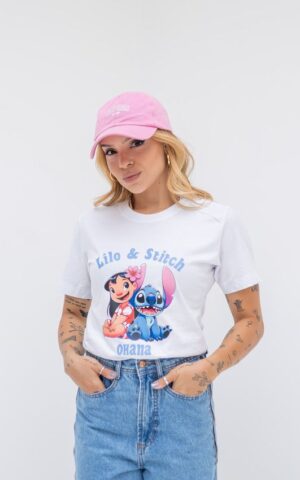 T-SHIRT LILO STITCH BRANCA
