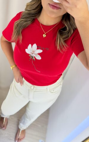 T-SHIRT SEJA GRATA VERMELHO