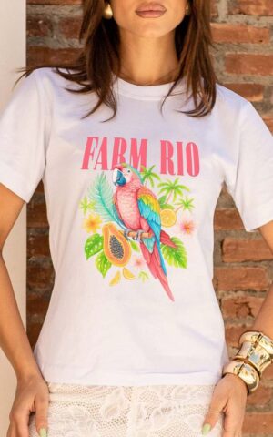 T-SHIRT FARM RIO ARARA BRANCO
