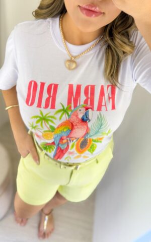 T-SHIRT FARM RIO ARARA BRANCO