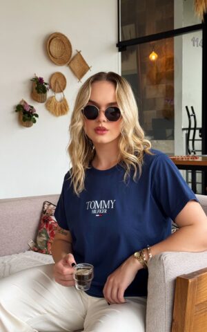 T-SHIRT TOMMY AZUL MARINHO