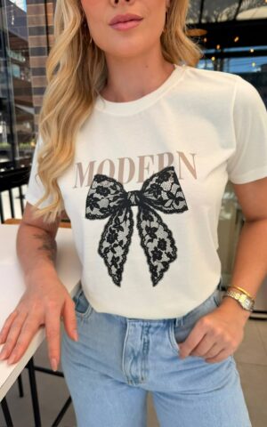 T-SHIRT MODERN BRANCA